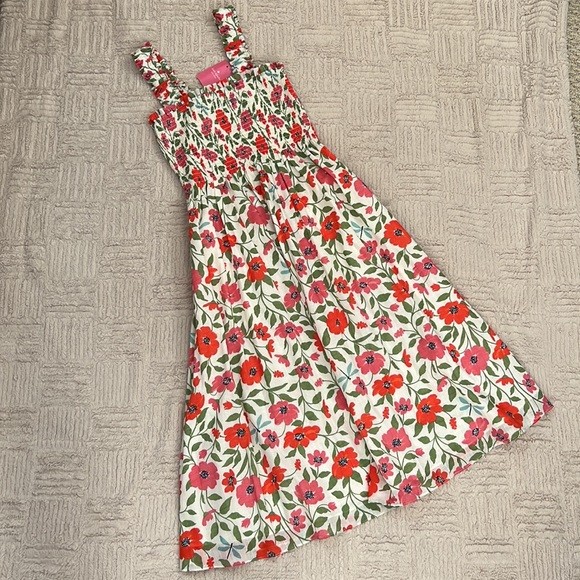 kate spade Dresses & Skirts - Kate Spade Bold Garden Blooms Smocked Dress with pockets, Small, new with tags